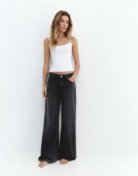 Pull&Bear Petite - Jean ample oversize - Noir - view 1