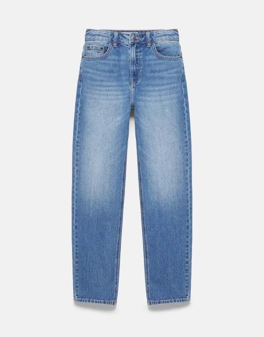 Pull&Bear Petite jean slim taille haute bleu moyen, 5 de 7