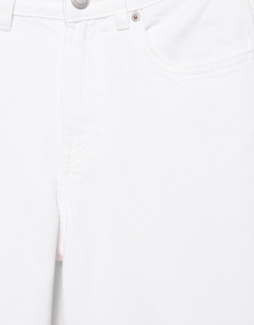 Pull&Bear Petite – Loose-Fit-Jeans in Weiß mit Oversize-Passform, 7 von 7