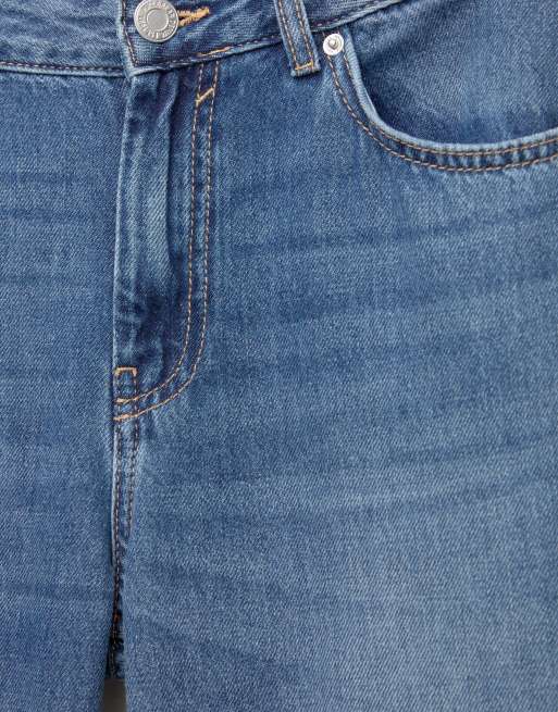 Pull&Bear Petite loose oversize jeans in dark blue, 6 of 7