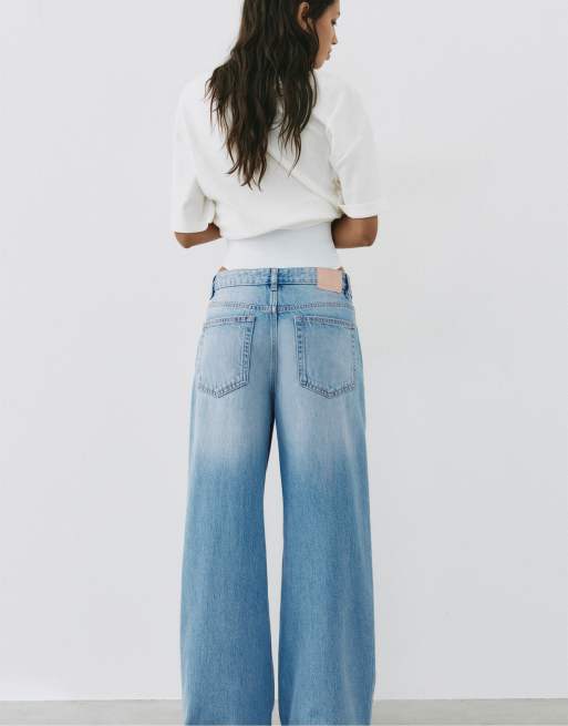 Pull&Bear Petite loose oversize jeans in indigo, 5 of 7