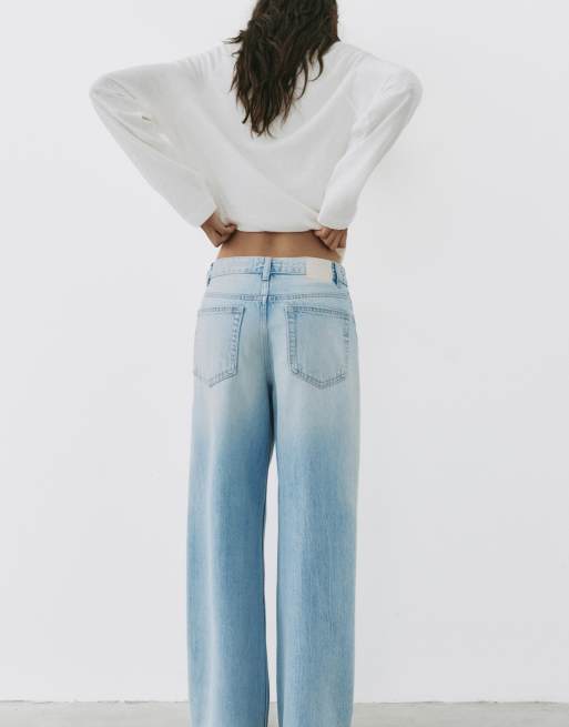 Pull&Bear Petite loose oversize jeans in sky blue, 5 of 7