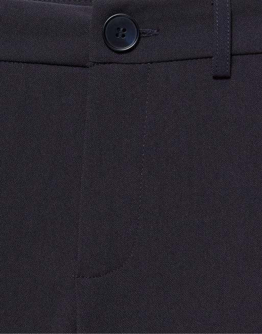 Pull&Bear Petite pantaloni eleganti dritti navy, 7 di 7