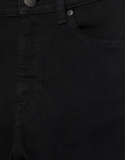 Pull&Bear Petite – Svartmelerade skinny jeans med hög midja, 7 av 7