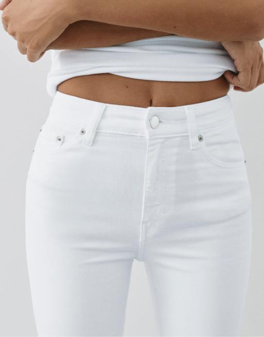 Pull&Bear Petite – Vita, skinny jeans med hög midja, 5 av 7