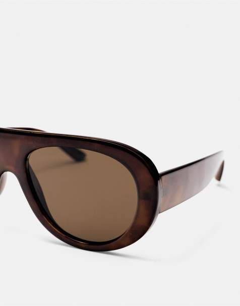 Pull&Bear - Pilotenzonnebril in bruin - view 1