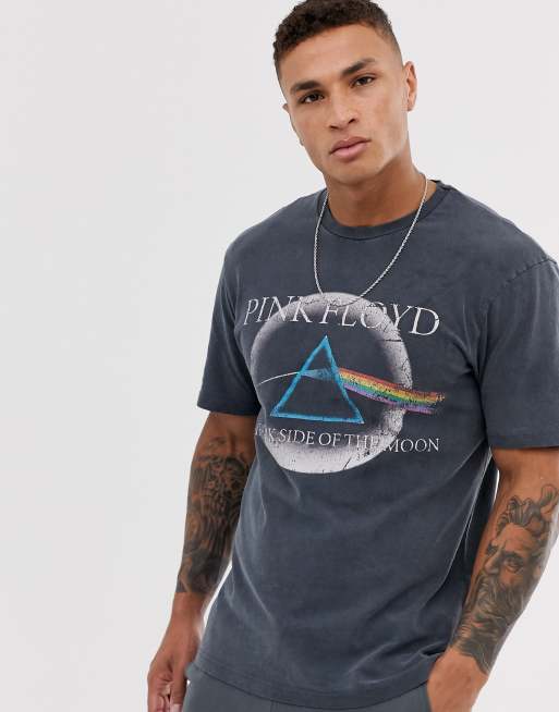 Pull&Bear Pink Floyd t-shirt in black