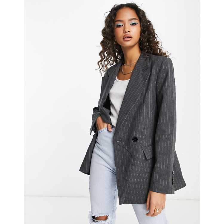 Pinstripe blazer outlet outfit