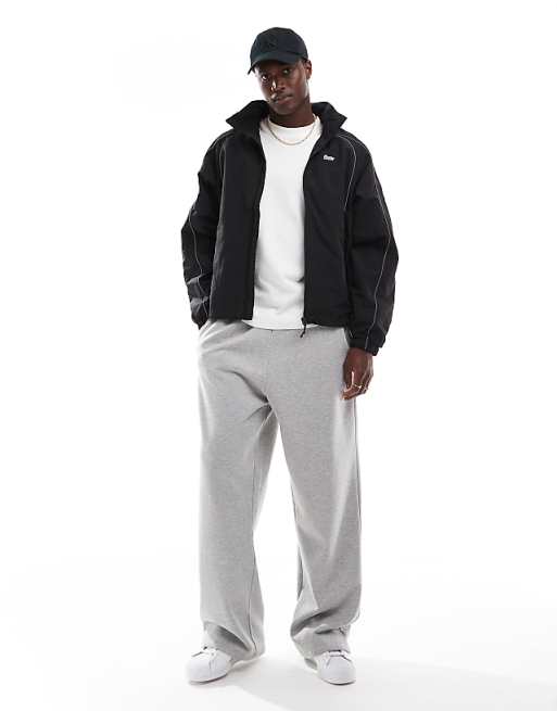 Pull&Bear piped reflective windbreaker in black | ASOS Pull&Bear piped reflective windbreaker in black | ASOS
