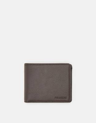 Pull & Bear Plain wallet in brown