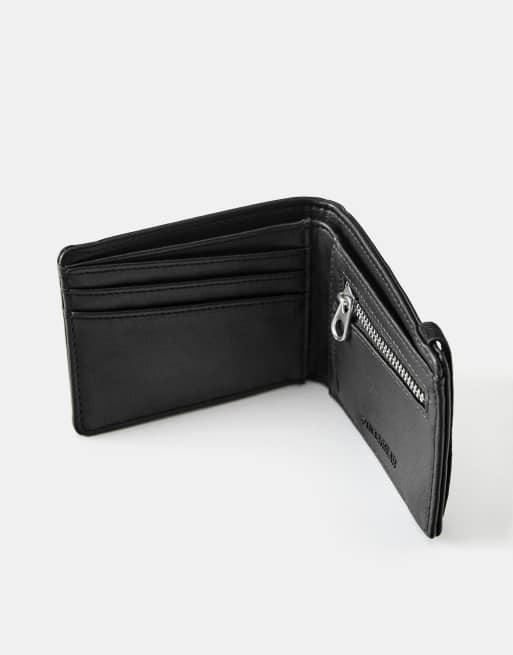 Pull&Bear plånbok i läderimitation, svart, 3 av 4