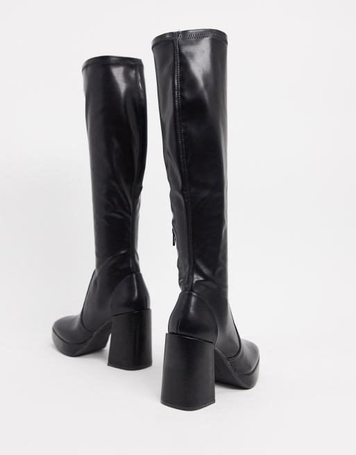 Pull&Bear Women's Knee-High Heeled Boots