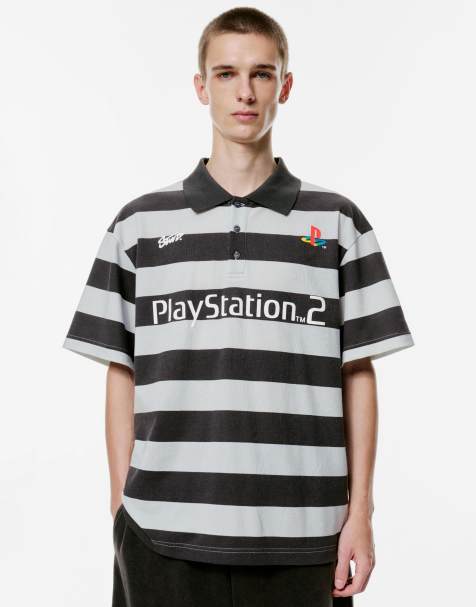 Pull&Bear - Playstation x STWD - Stribet poloskjorte - view 1