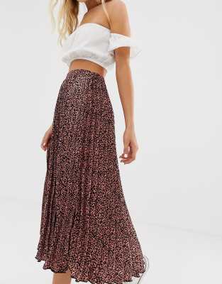 pull and bear cow print skirt