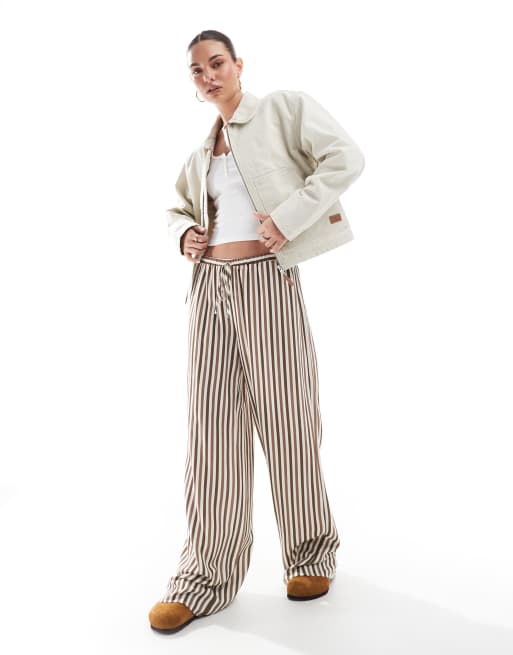 Pull&Bear – Płócienna kurtka oversize w kolorze ecru, 2 z 4
