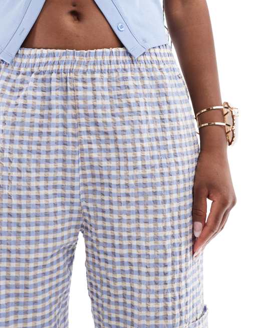 Tailored Pants Pull And Bear Tartan Trousers Pull&Bear Pocket