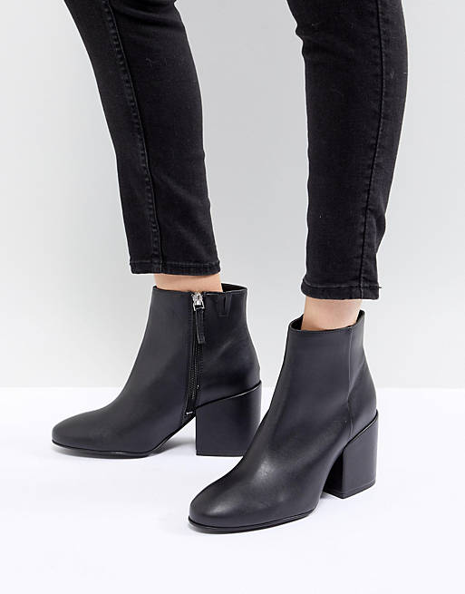Pull&Bear Pointed Toe Heeled Ankle Boot | ASOS