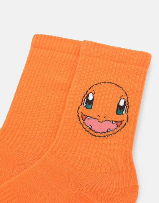 Pull&Bear Pokémon charmander socks in orange, 3 of 4