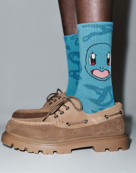 Pull&Bear – Pokémon Squirtle – Socken in Himmelblau mit Schiggy-Motiv - view 1