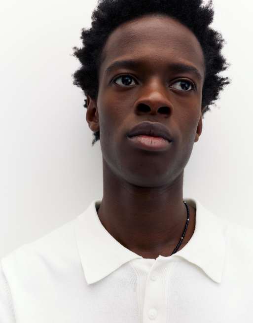 Pull&Bear - Polo a maniche corte bianco sporco, 2 di 4