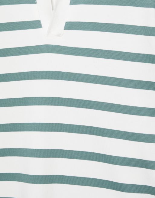 Pull&Bear - Polo a maniche corte marrone in tessuto interlock, 6 di 7