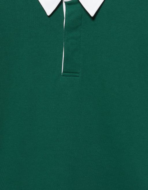 Pull&Bear polo a maniche lunghe verde, 6 di 7