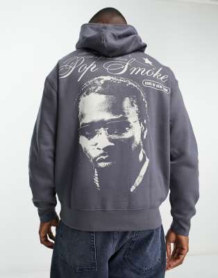 HANK MADRID PAISLEY HOODIE - SMOKE