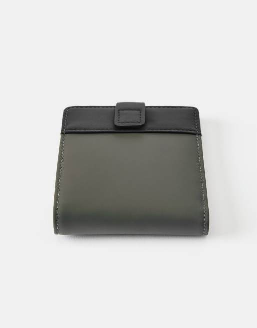 Pull&Bear portafoglio gommato color kaki, 2 di 4