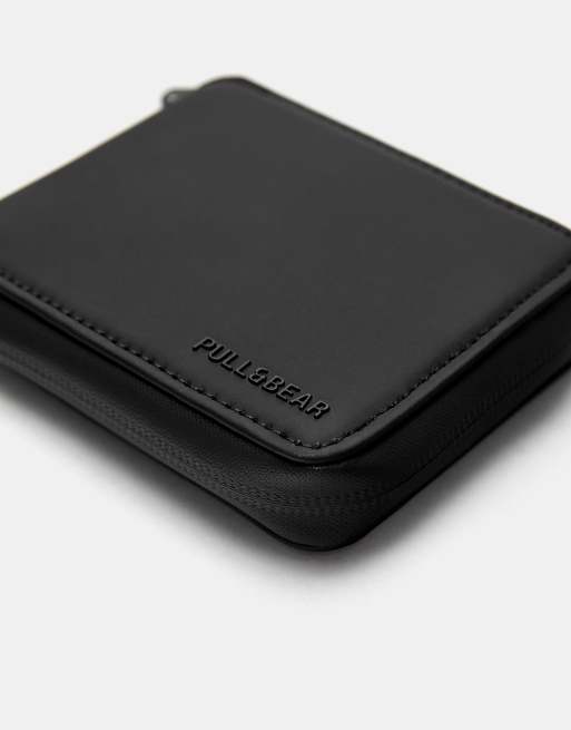 Pull&Bear - Portafoglio gommato nero, 2 di 3