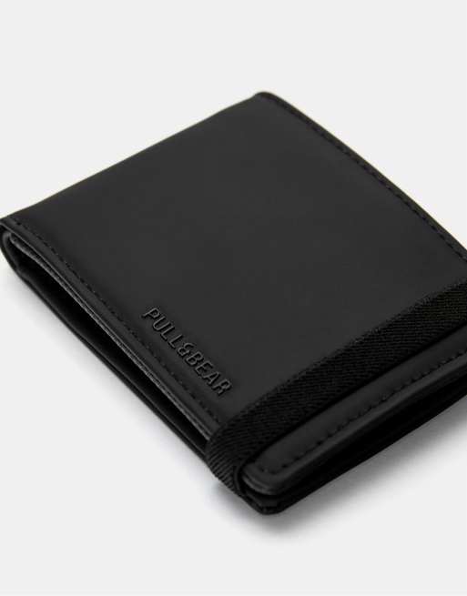 Pull&Bear - Portafoglio gommato nero, 2 di 3
