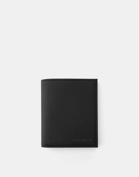 Pull&Bear - Portafoglio gommato nero - view 1