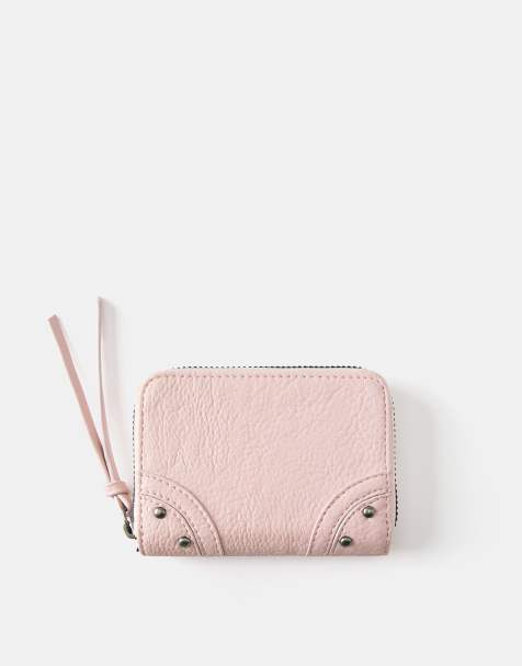 Pull&Bear - Portefeuille clouté - Rose - view 1