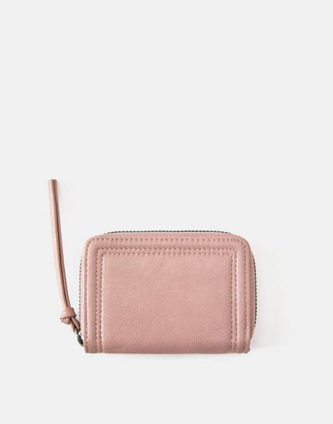 Pull&Bear portefeuille effet usé rose - view 1
