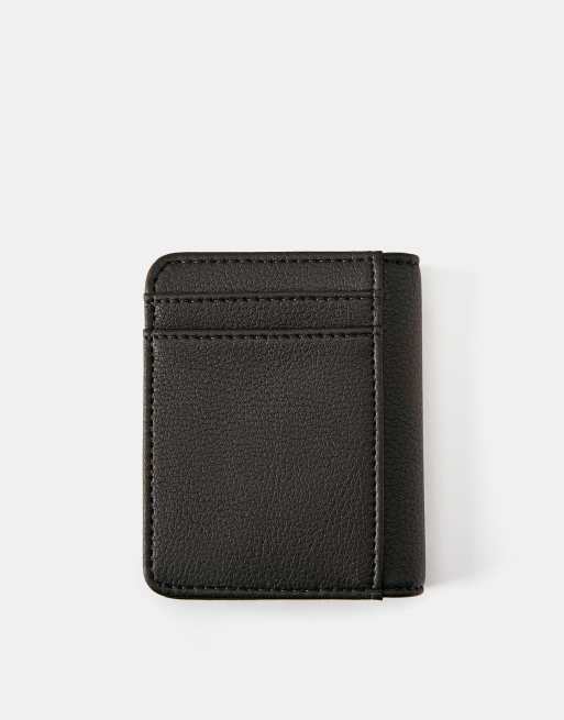 Pull&Bear portemonnee met structuur in bruin, 2 van 4