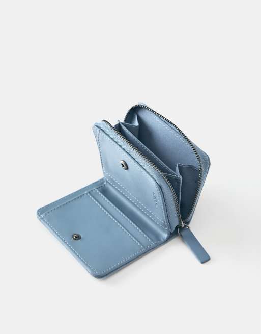 Pull&Bear portemonnee met studs in blauw, 4 van 4