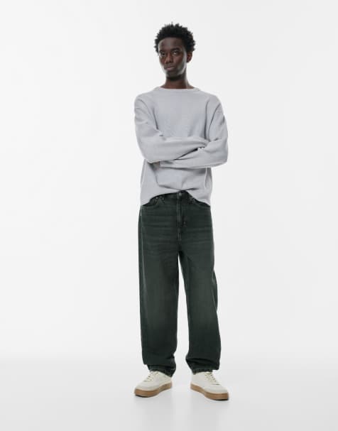 Pull&Bear - Posede jeans i elektrisk blå - view 1