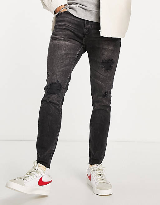 Ocean Christianity prince Pull&Bear premium carrot fit jeans in black | ASOS
