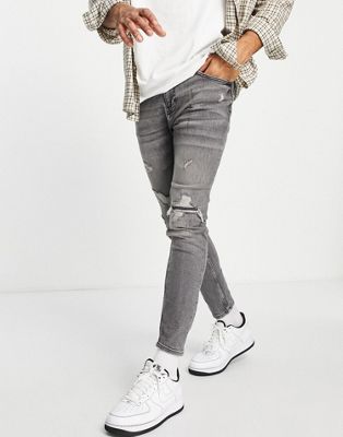 Pull&Bear premium carrot fit jeans in washed black - ASOS Price Checker