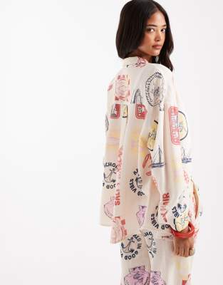Pull & Bear Printed Summer Shirt