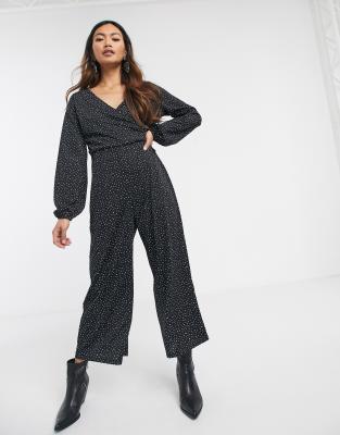 pull and bear black jumpsuit