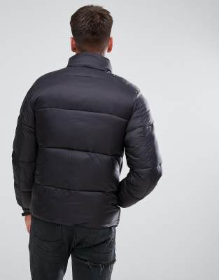 pull and bear hooded puffer jacket