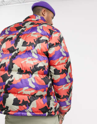 pink camo puffer jacket