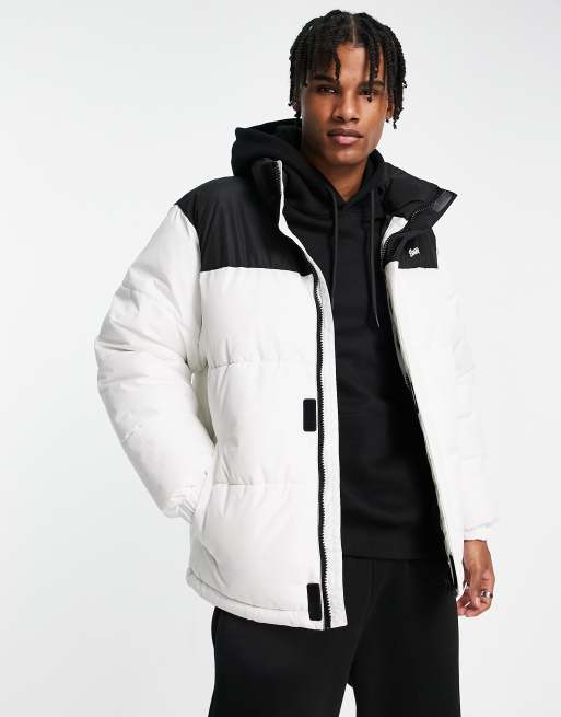 Pull and shop bear white jacket