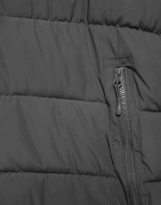Pull&Bear pufferjacka med huva i mörkgrått, 7 av 7