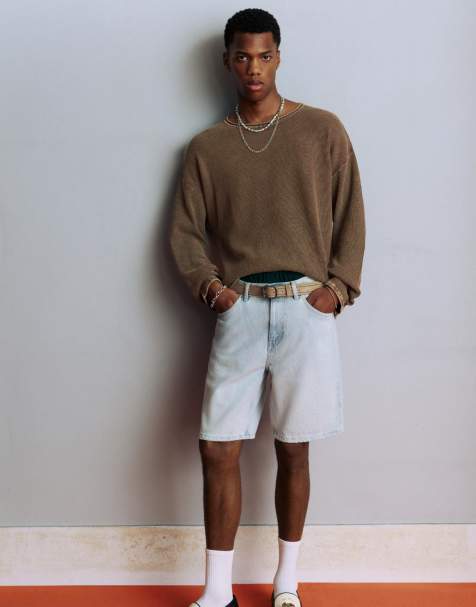 Pull&Bear - Pull à bordures contrastantes - Marron - view 1