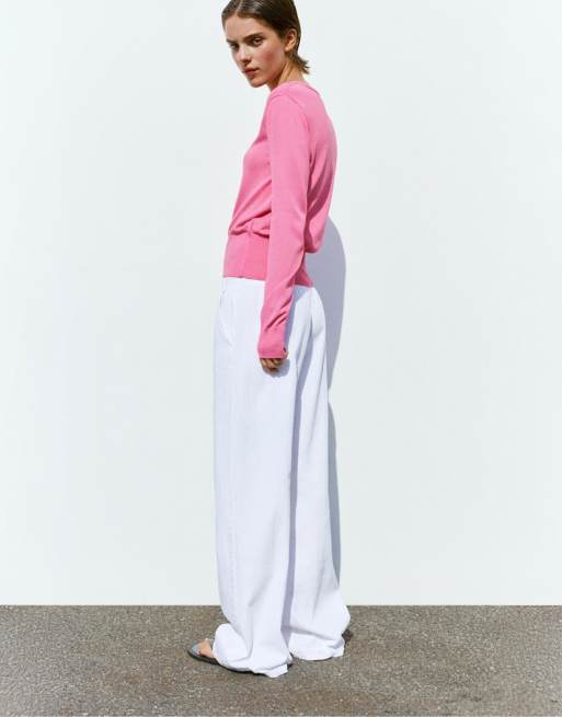 Pull&Bear - Pull à col V - Rose, 2 de 4