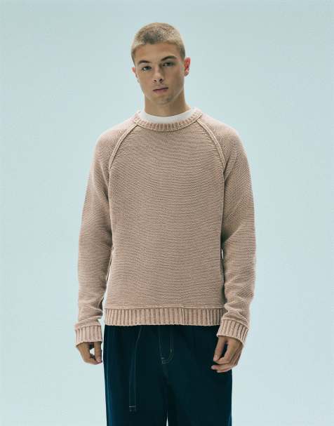 Pull&Bear pull à effet délavé taupe - view 1