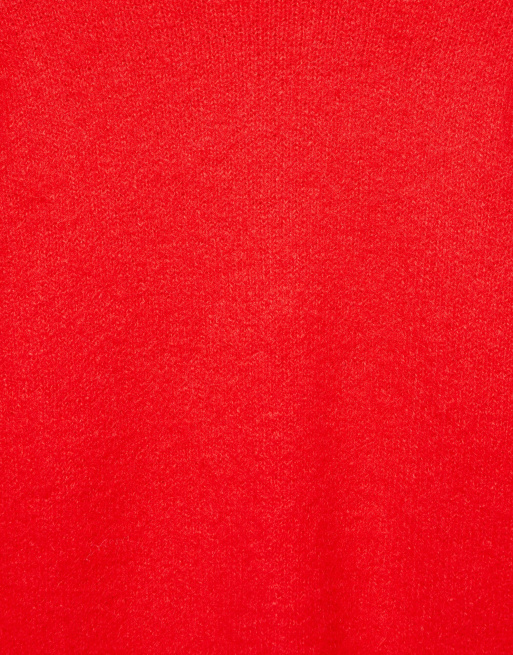 Pull&Bear pull basique en maille rouge en laine, 7 de 7