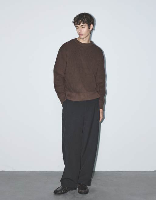 Pull&Bear pull basique marron, 4 de 7