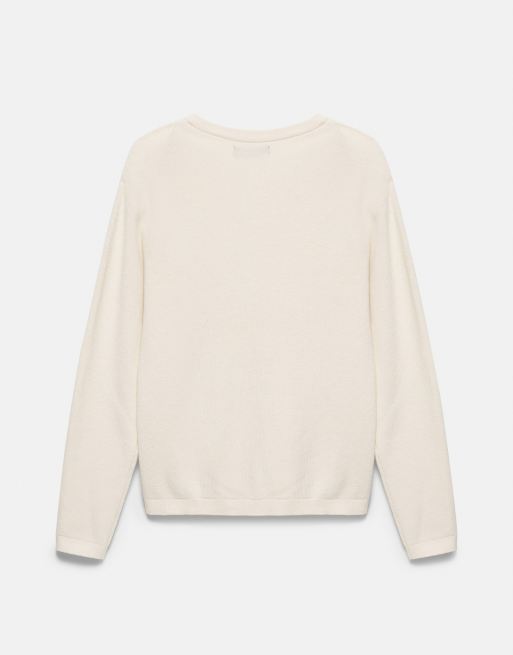 Pull&Bear pull col Henley blanc, 7 de 7